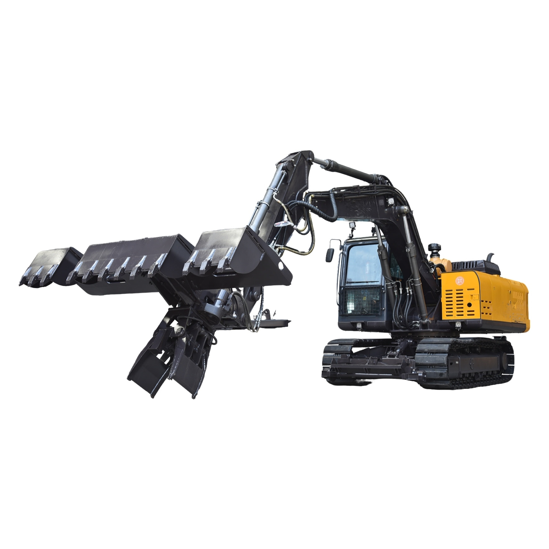 Railway sleeper changing machine